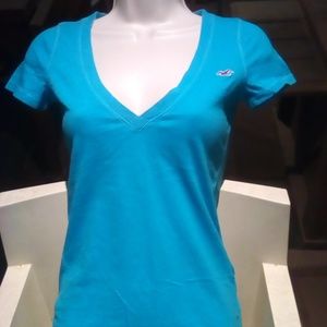 Teal colored short sleeve